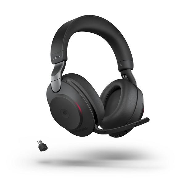 Jabra Evolve2 85, MS Teams, Link 380c, Black - Over-Ear Headset